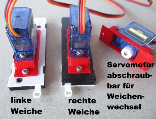 Euromodellbahn 1003 Roco-Line Servohalterung m.Servo (Spur H0)