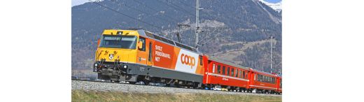 BEMO 1359181 RhB Ge 4/4 III 641 Werbelok Coop Sound (Spur H0m)