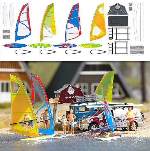 Busch 1156 Windsurfer-Set H0 (Spur H0)