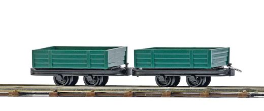 Busch 12206 2 Niederbordwagen H0 (Feldbahn)