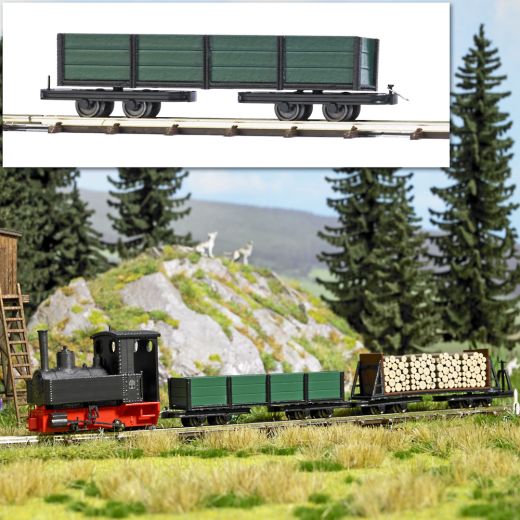 Busch 12246 Flachwagen mit Bordwand H0 (Feldbahn)