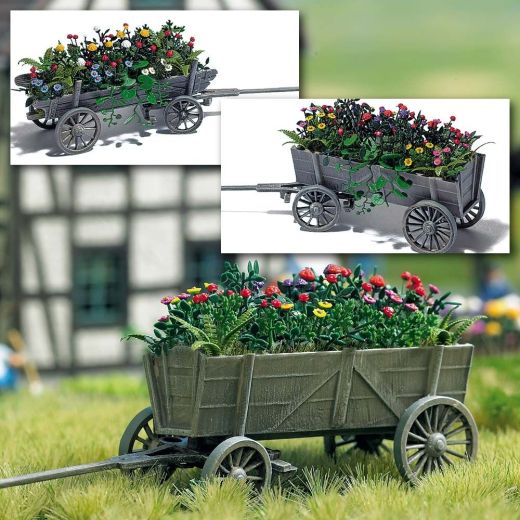 Busch 1228 Leiterwagen mit Blumen H0 (Spur H0)