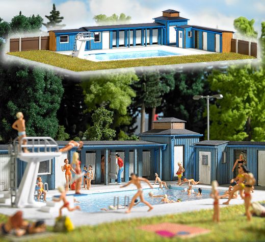 Busch 1433 Freibad H0 (Spur H0)