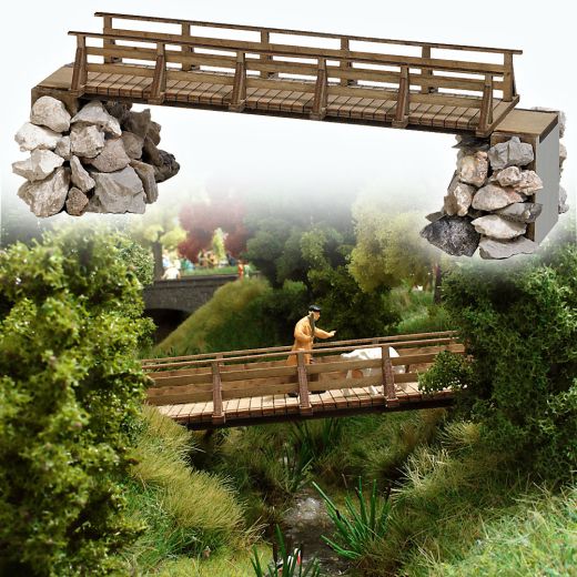 Busch 1497 Holzbrücke H0 (Spur H0)