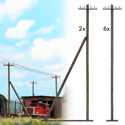 Busch 1499 Telegrafenmasten H0 (Spur H0)