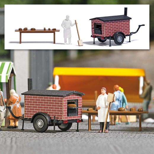 Busch 1827 Mobiler Brotbackofen H0 (Spur H0)