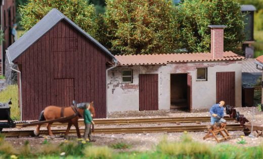 Busch 1929 Nebengeb ude / Schuppen H0 (Spur H0)
