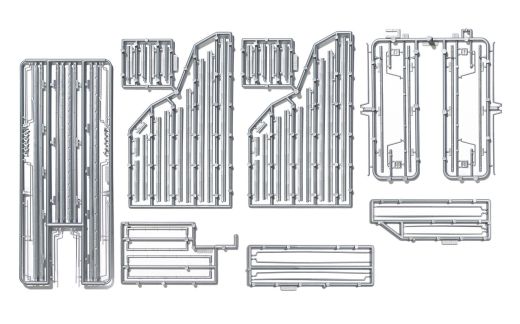Busch 1999 Super-Dachrinnen-Set H0 (Spur H0)