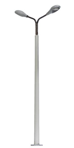 Busch 4158 Betonmast mit 2 Lampen H0 (Spur H0)