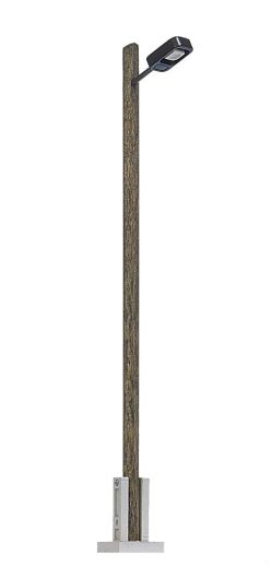 Busch 4159 Lampe mit Holzmast H0 (Spur H0)
