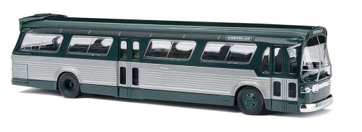 Busch 44500 US Bus Fishbowl grün (Spur H0)
