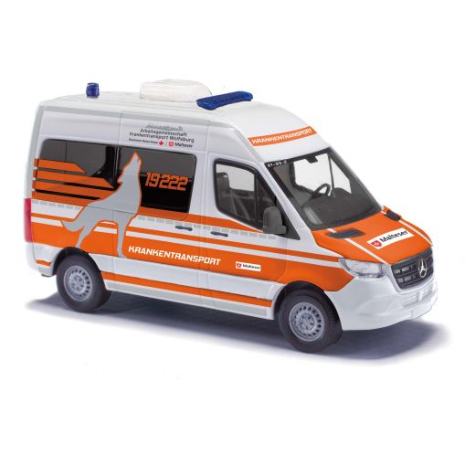 Busch 54055 Mercedes Sprinter kurz, Malte (Spur H0)