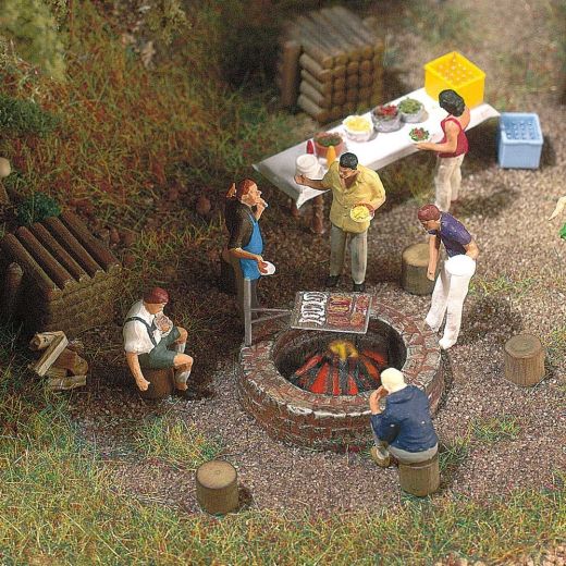 Busch 5407 Lagerfeuer & Grill H0 (Spur H0)