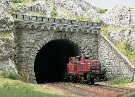 Busch 7023 Tunnelportal 2-gl H0 (Spur H0)