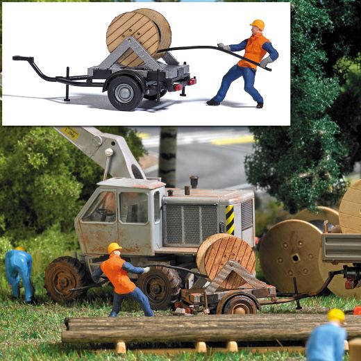 Busch 7836 A-Set: Kabelzieher H0 (Spur H0)