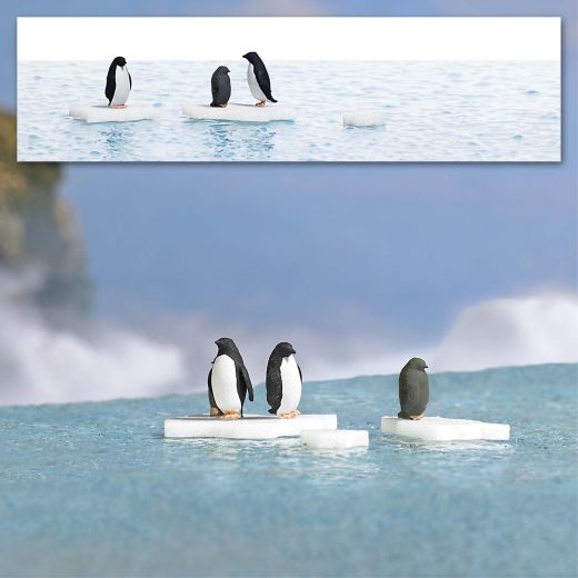 Busch 7923 A-Set: Pinguine auf Eis H0 (Spur H0)