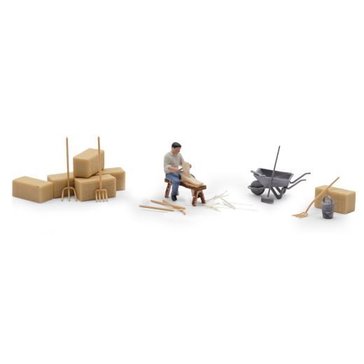 Busch 79855 Action Set: Holzschnitzer (Spur H0)