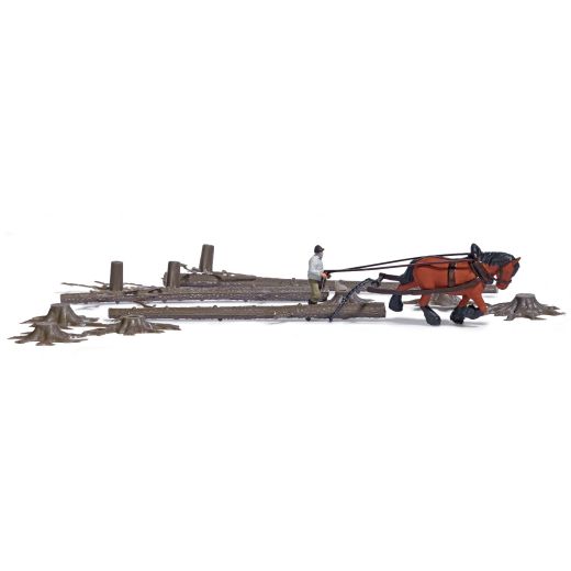 Busch 79882 A-Set: Holzrücken H0 (Spur H0)