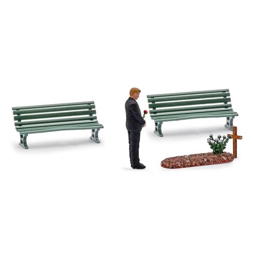 Busch 79933 Besuch am Grab (Spur H0)