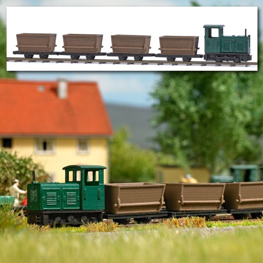 Busch 8071 Feldbahn-Set »Torfladung« N (Spur N)