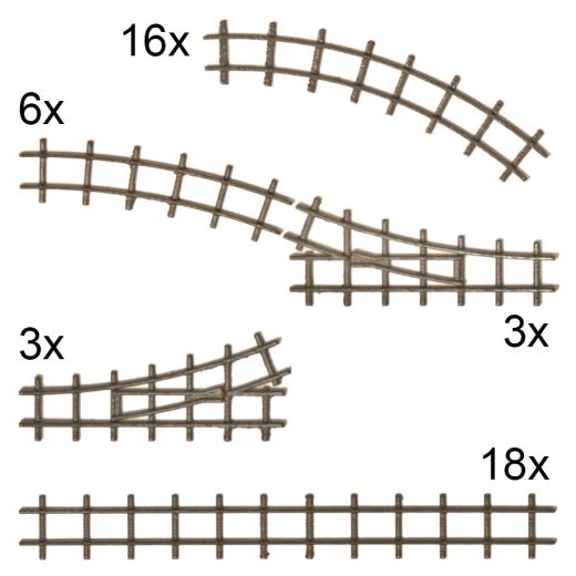 Busch 8079 Gleis-Set N (Spur N)