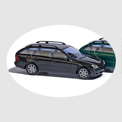 Busch 89136 Mercedes C-Klasse T schw. (Spur H0)