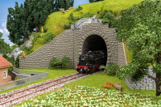 Faller 120576 2 Tunnelportale, 1-gleisig (Spur H0)