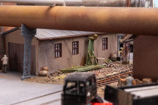 Faller 130024 Gebläsehalle mit Rohrleitunge (Spur H0)