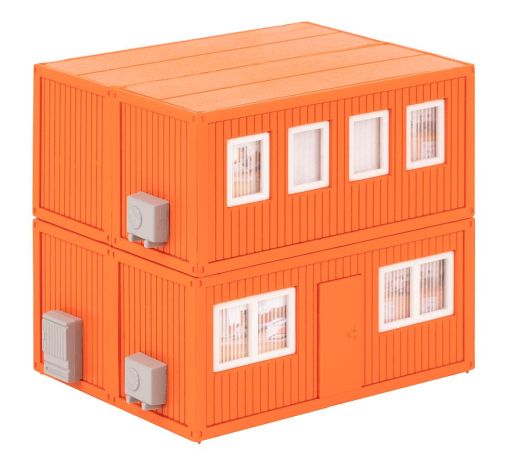 Faller 130135 4 Baucontainer, orange (Spur H0)