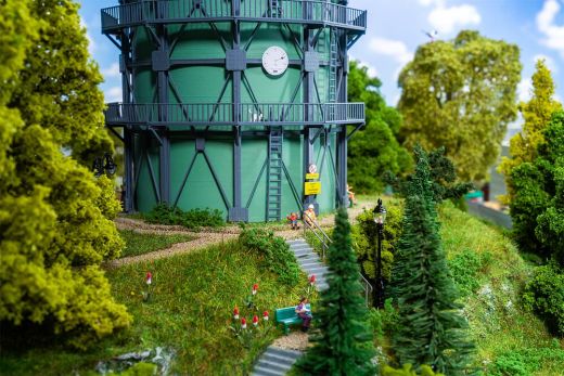 Faller 130157 Gasometer mit Rohrleitungen (Spur H0)