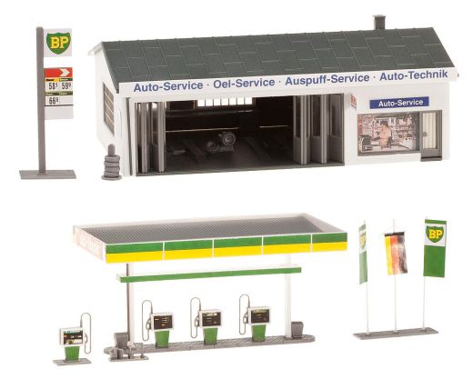 Faller 130345 Tankstelle mit Servicegebäude (Spur H0)
