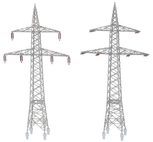 Faller 130898 2 Freileitungsmasten (110 kV) (Spur H0)