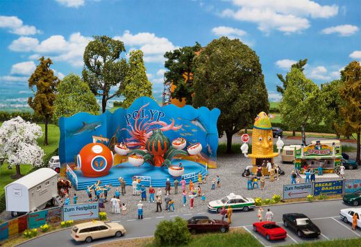 Faller 140341 Kirmes-Set mit Polyp (Spur H0)