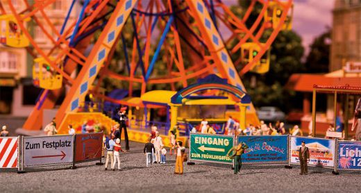 Faller 140358 Kirmes-Absperrzäune und -Schi (Spur H0)