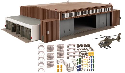 Faller 144111 Hangar mit Hubschrauber (Spur H0)