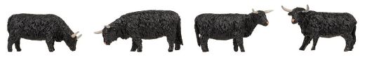 Faller 151957 Hochlandrinder, schwarz (Spur H0)
