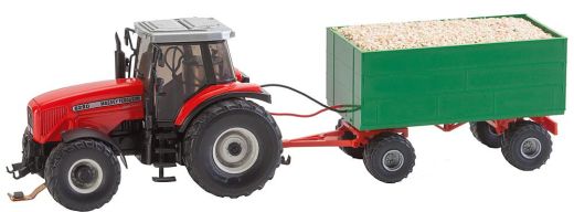 Faller 161588 MF Traktor mit Hackschnitzela (Spur H0)