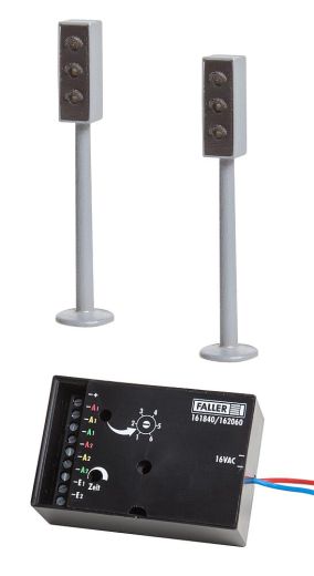 Faller 161840 2 LED-Ampeln mit Elektronik (Spur H0)