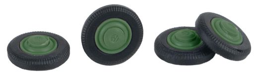 Faller 163119 4 Reifen und Felgen für VW Kä (Spur H0)