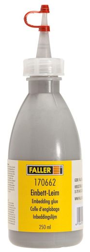 Faller 170662 Einbett-Leim, schottergrau, 2 (Spur H0)