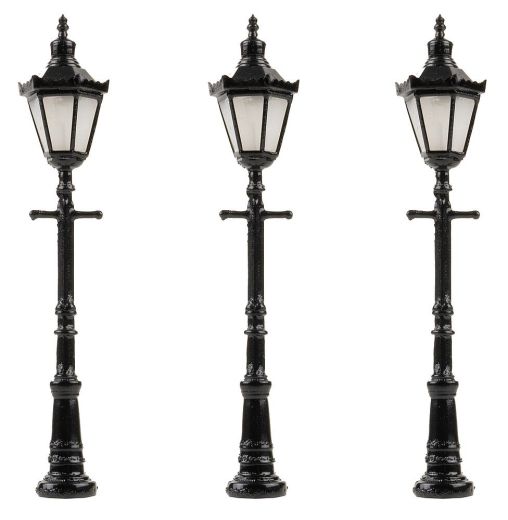 Faller 180112 LED-Parklaterne, Sechskantlat (Spur H0)