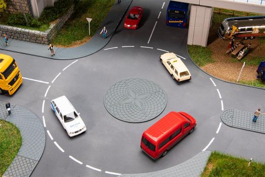 Faller 180277 Mini-Kreisverkehr und Verkehr (Spur H0)