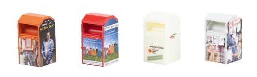 Faller 180341 4 Altkleidercontainer (Spur H0)