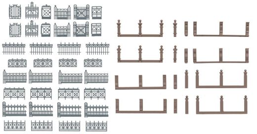 Faller 180426 Villenzaun, grau (Spur H0)