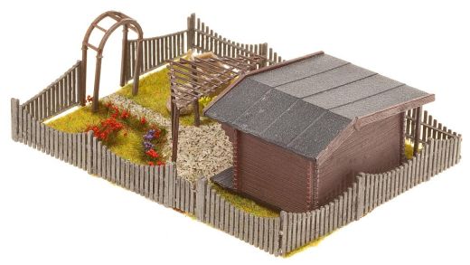 Faller 180491 Schrebergarten mit Gartenlaub (Spur H0)