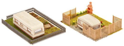 Faller 180495 2 Schrebergärten mit Wohnwage (Spur H0)