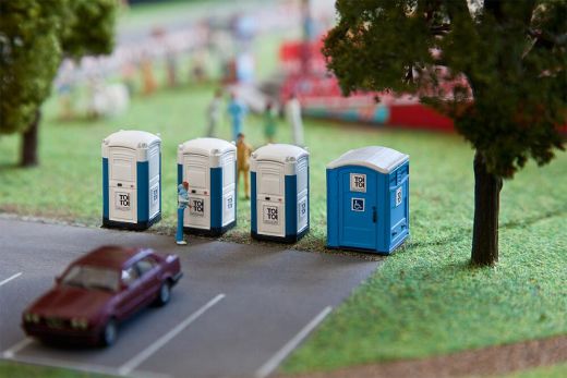 Faller 180543 Mobile Toilettenkabinen TOI T (Spur H0)