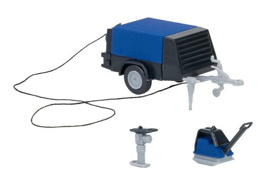Faller 180693 Bauarbeiter mit Kompressor (Spur H0)