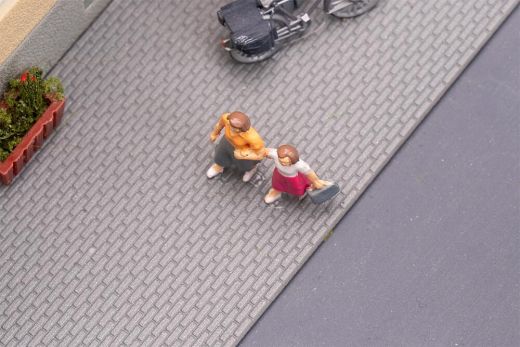 Faller 180744 Bastelplatte Gehweg, dunkelgr (Spur H0)