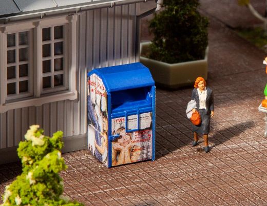 Faller 180992 Altkleidercontainer, blau (Spur H0)
